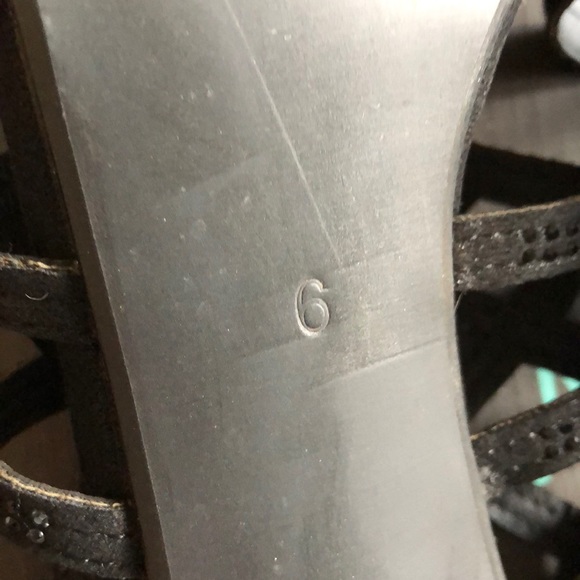 Strappy Black Heels - Picture 7 of 8